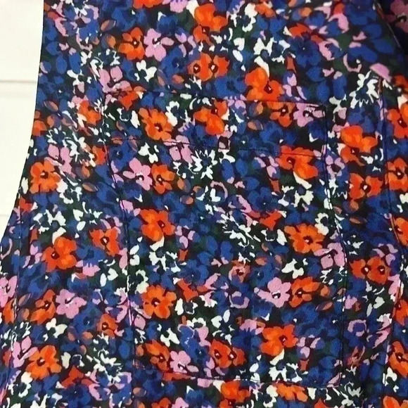 Parker Jemma Sleeveless Silk Blend Dress Size Small Multi Ditsy - Picture 3 of 15